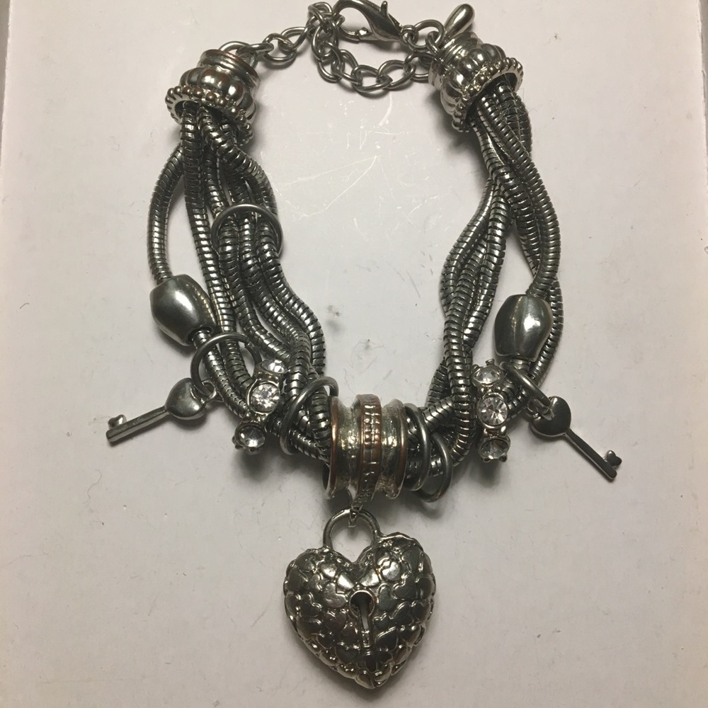 Lia Sophia multi strand charm bracelet